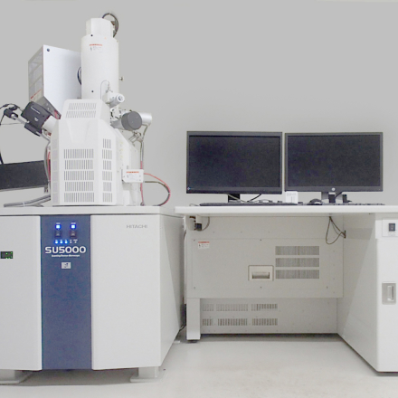 FE-SEM(EDS,EBSD検出器付き,高倍率での観察が可能)
